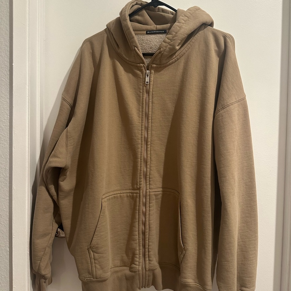 Brandy Melville Christy Zip Up Hoodie